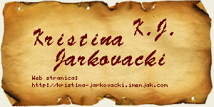 Kristina Jarkovački vizit kartica
